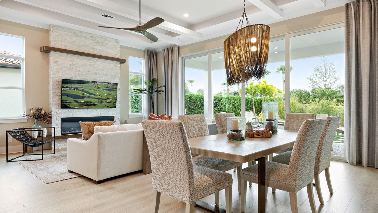 Lila Model Home | Dining to Great Room | Photo from sister community