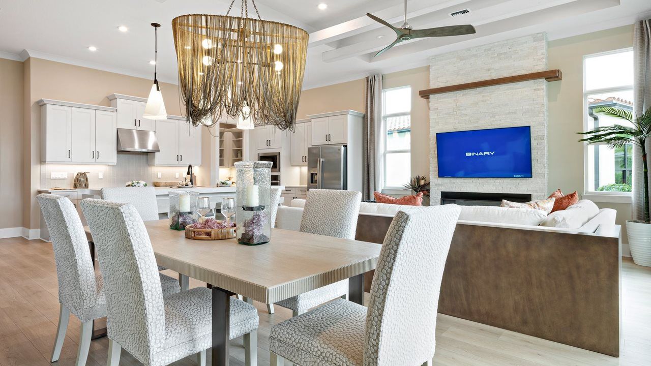 Lila Model Home | Dining to Great Room | Photo from sister community