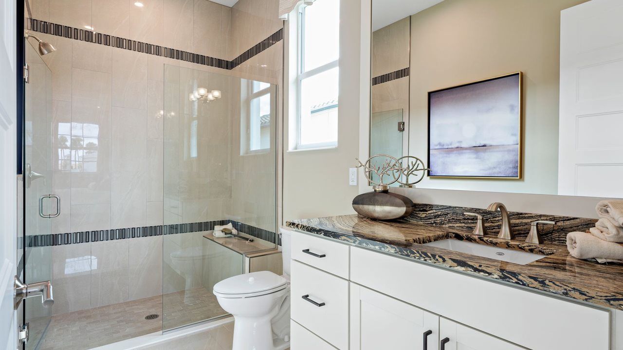 Lila Model Home | Owner's Bath | Photo from sister community
