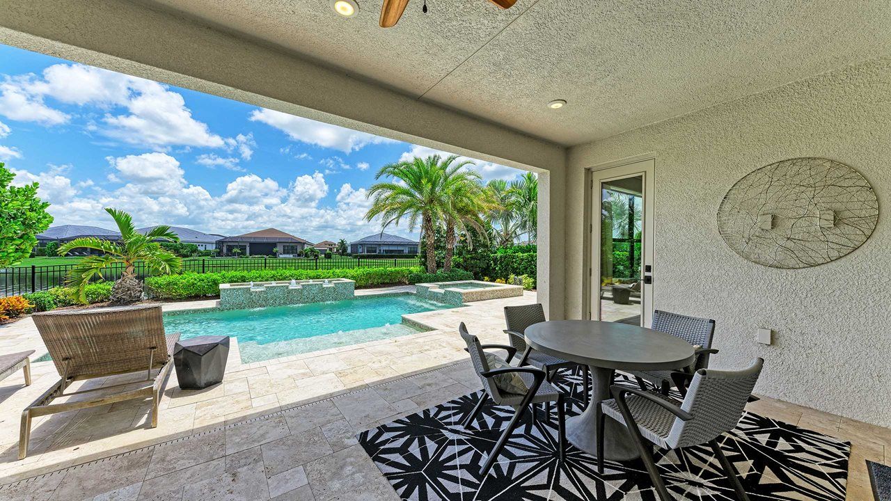 Bahia Model Home | Lanai and Pool