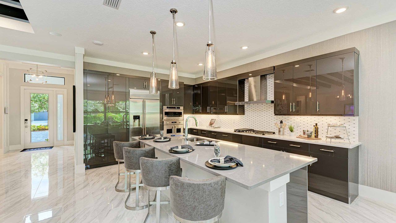 Palm Beach Model Home | Island Kitchen