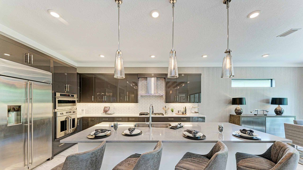 Palm Beach Model Home | Island Kitchen
