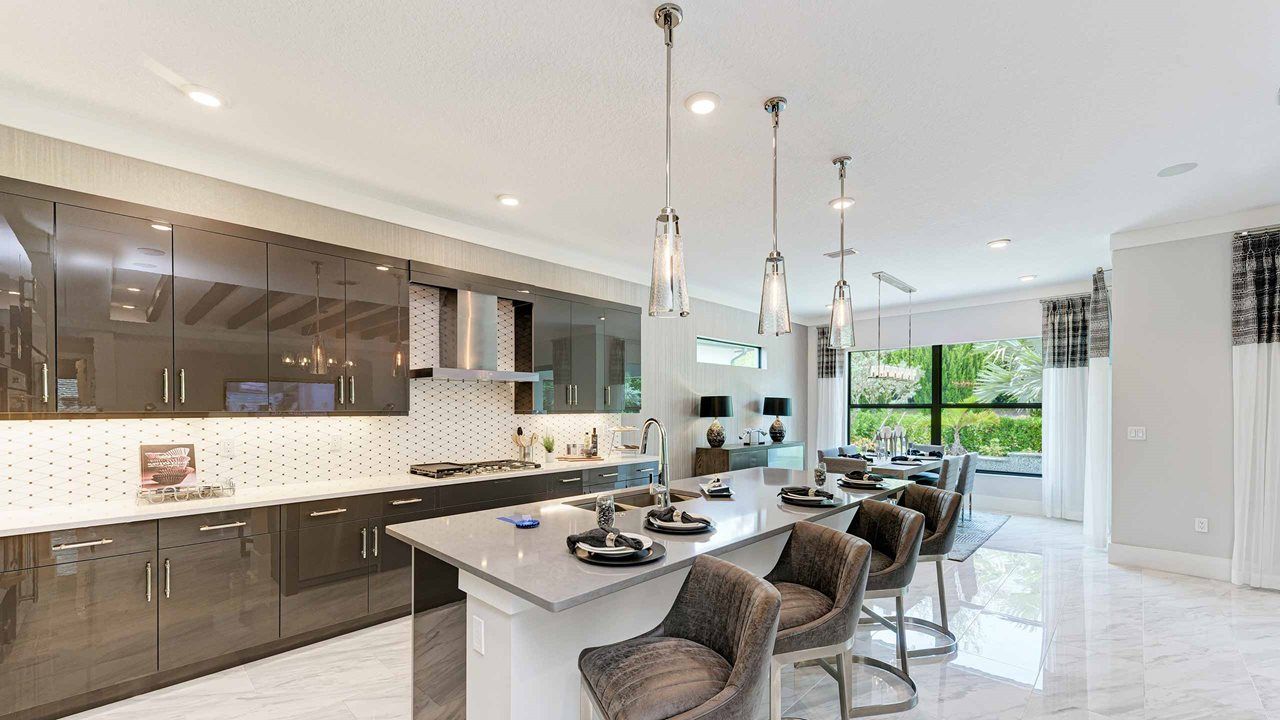 Palm Beach Model Home | Island Kitchen