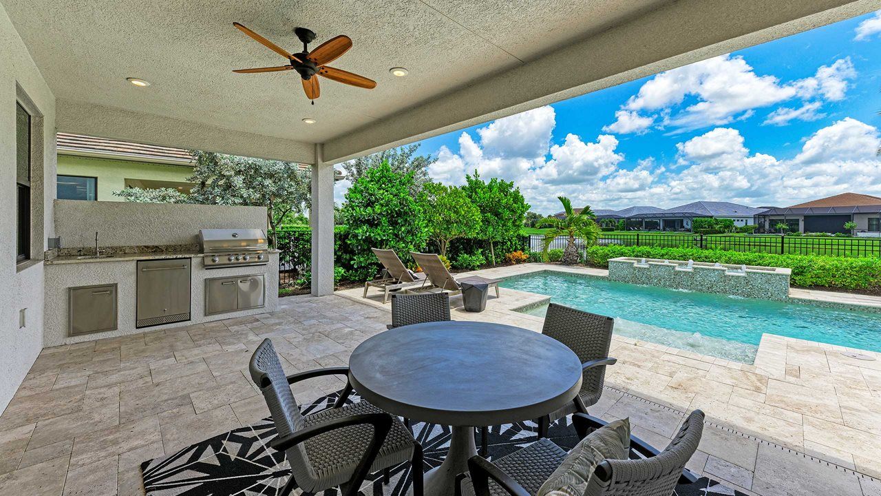 Lanai and Pool - Model shown is with Bonus Room