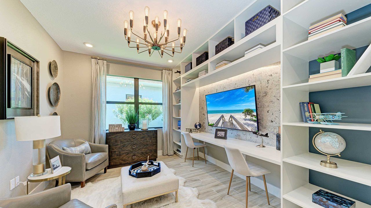 Den - Model shown is without Bonus Room