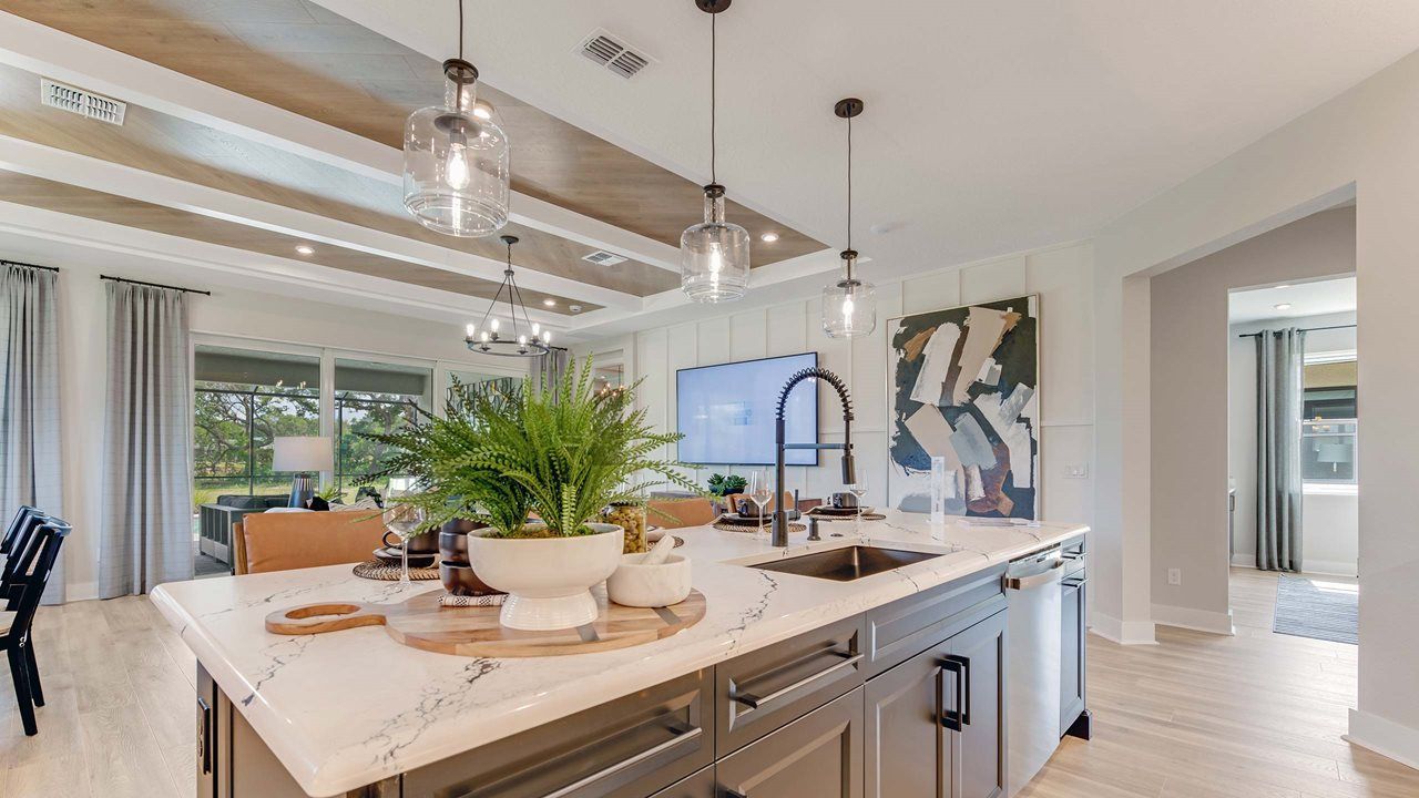 Jade Model Home | Kitchen Island - Model shown is from sister community