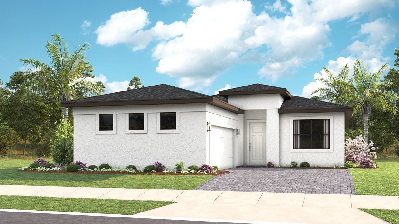 Transitional - Laura Model - Woodland Preserve | Front Exterior