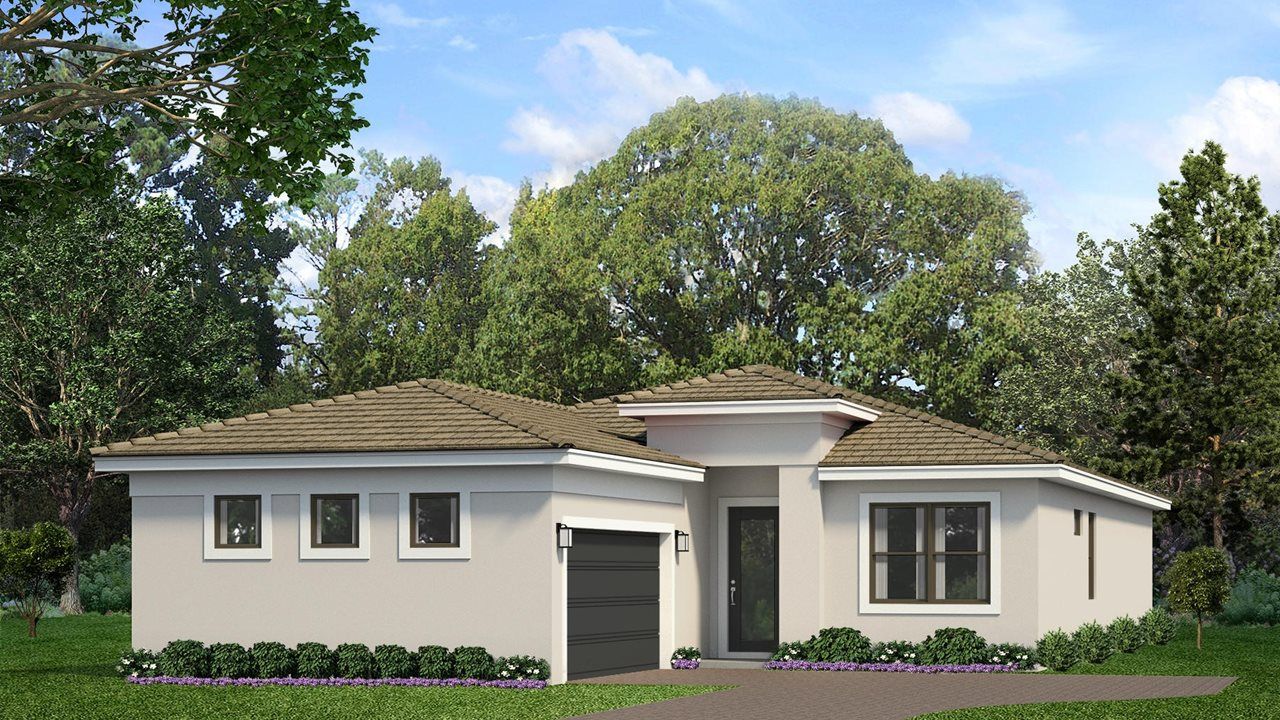 Transitional - 2-Car Garage Sideload
