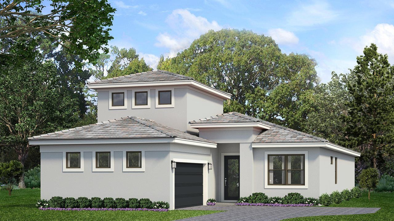 Transitional - 2-Car Garage Sideload with Bonus