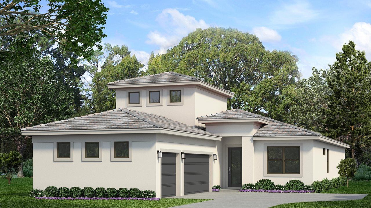 Transitional - 3-Car Garage Sideload with Bonus