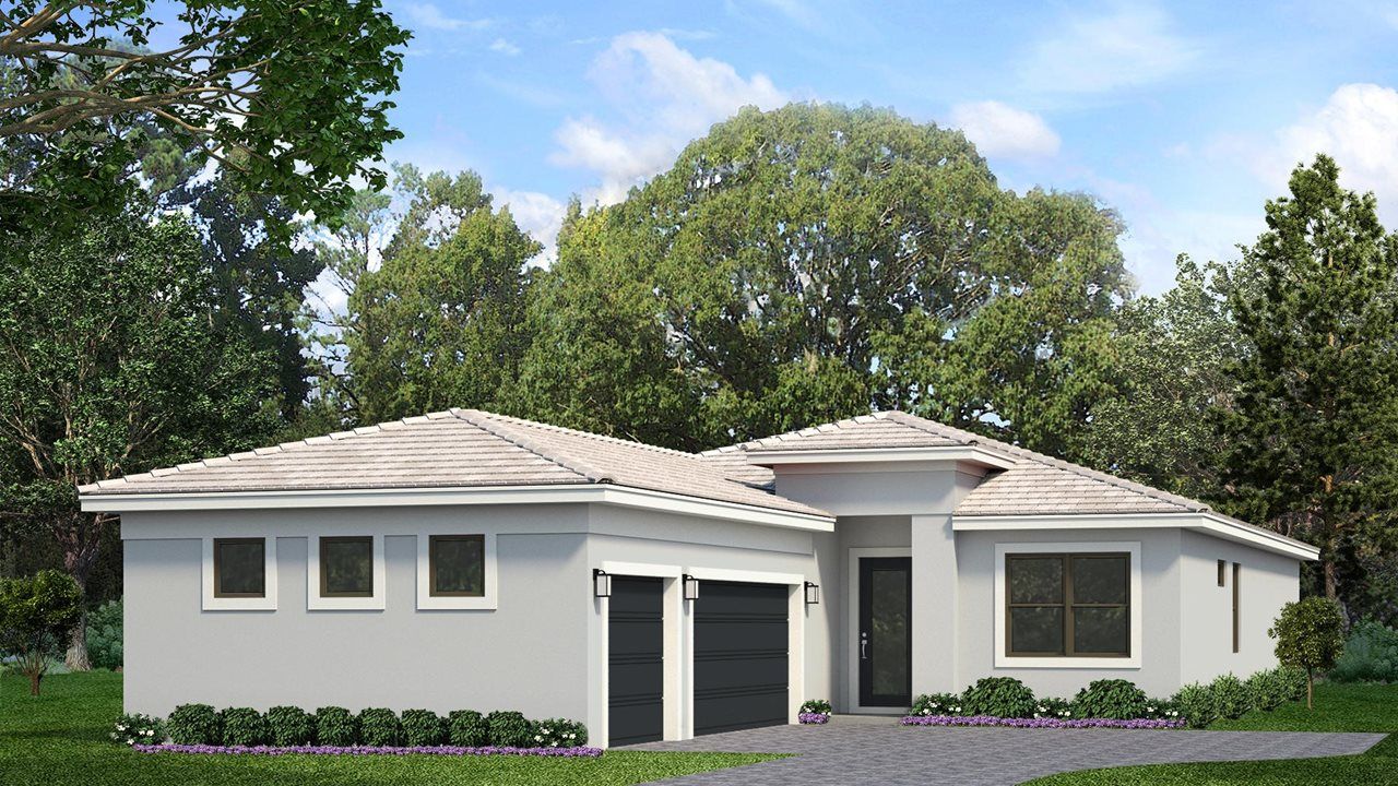 Transitional - 3-Car Garage Sideload