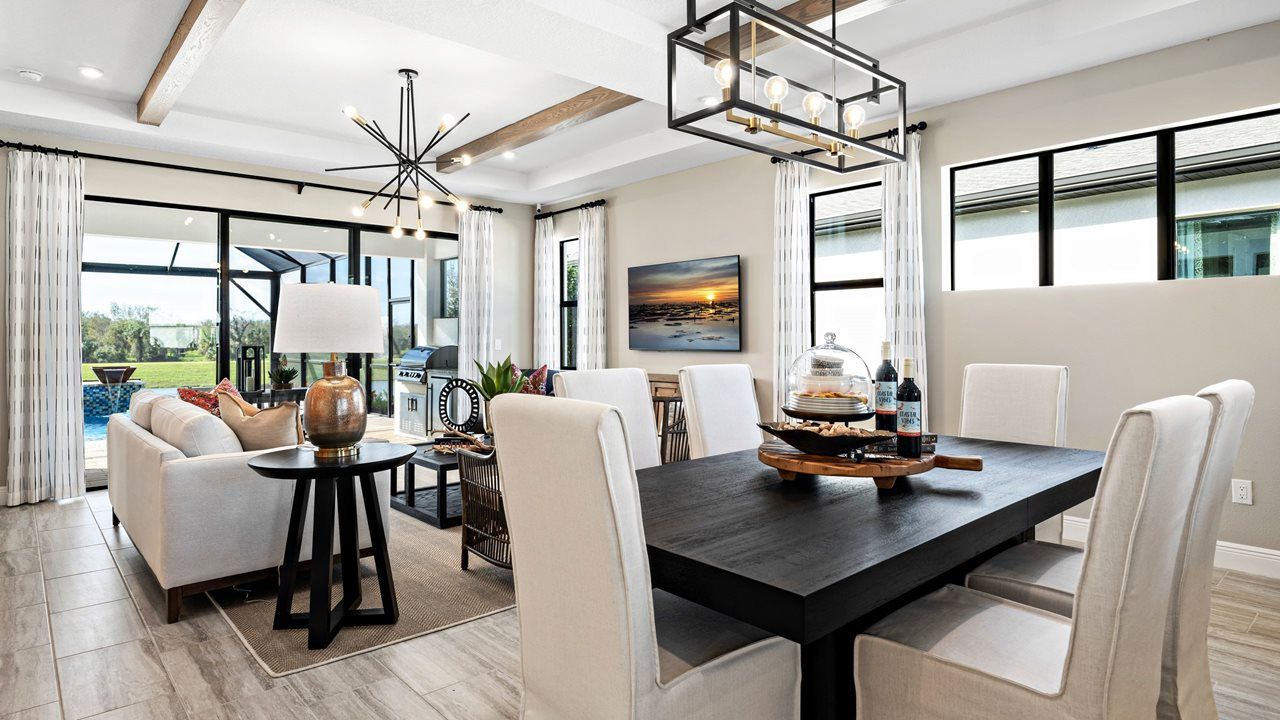 Eva Model Home | Dining and Living room