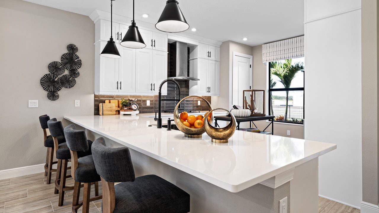Eva Model Home | Kitchen island