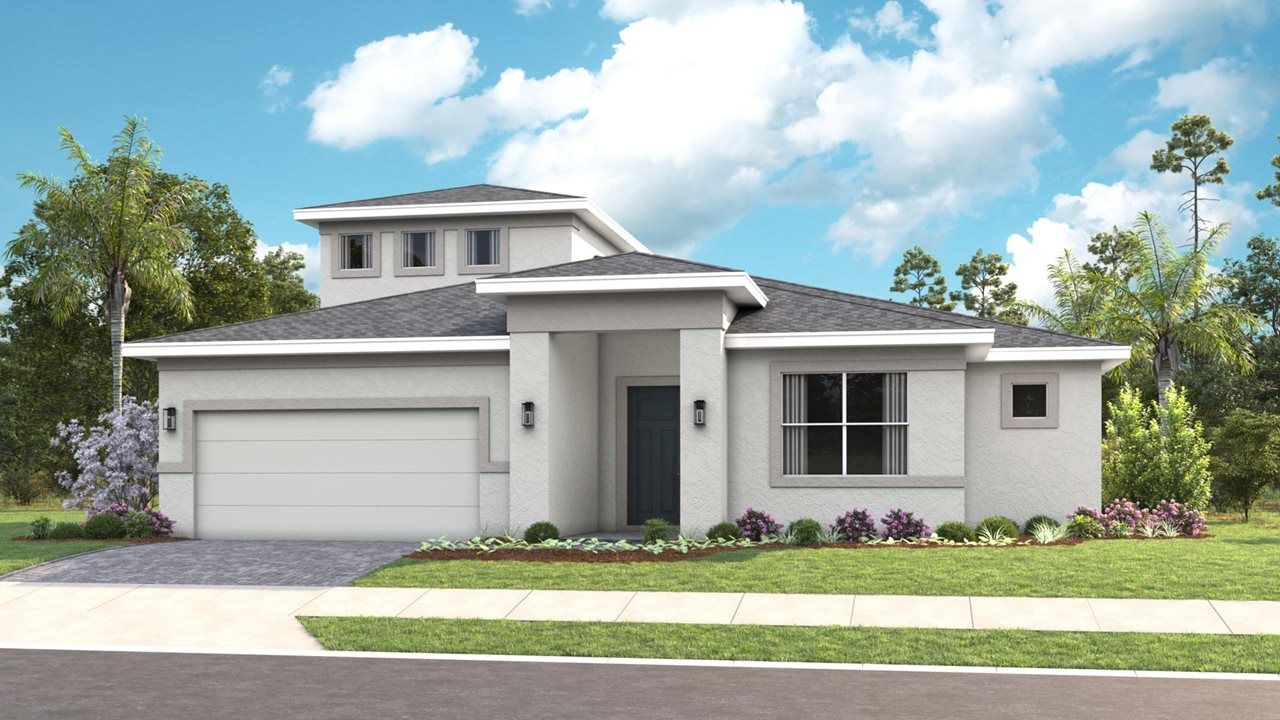 Nora Model Home | Elevation A - Transitional Bonus