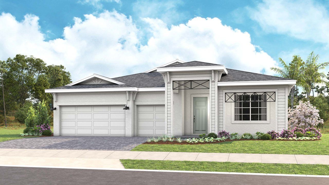 Pearl Model Home | Elevation C - Coastal