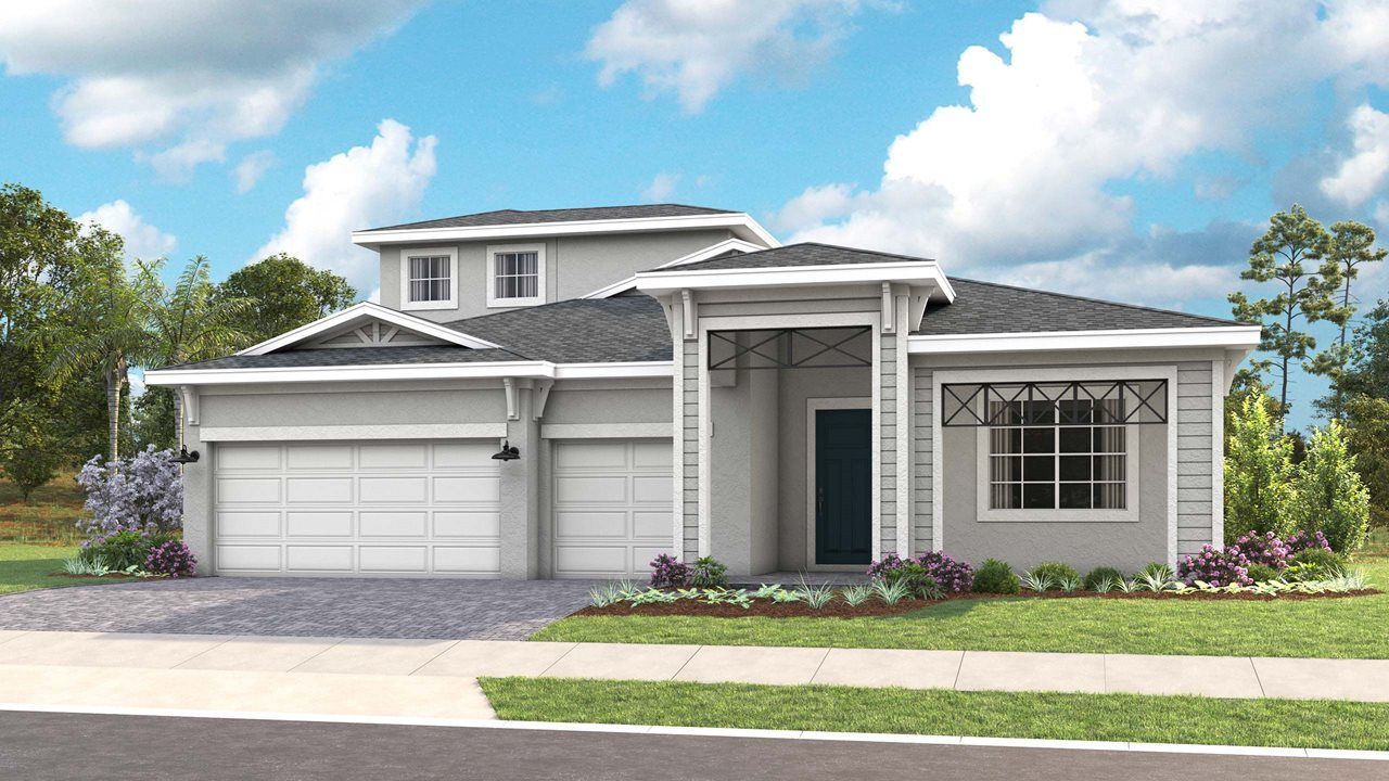 Pearl Model Home | Elevation C - Coastal Bonus