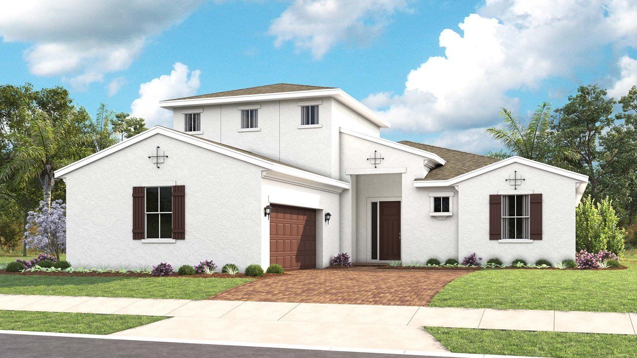 Rachel Model Home | Elevation B - Spanish Bonus