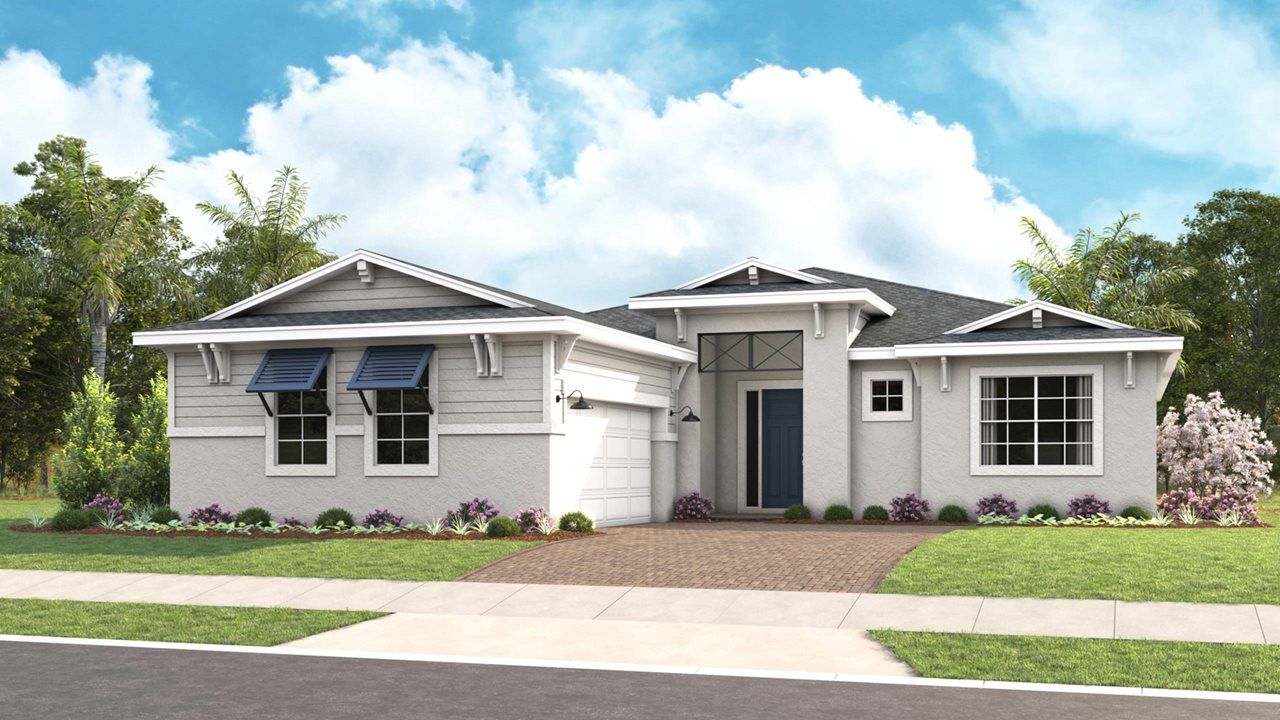 Rachel Model Home | Elevation C - Coastal