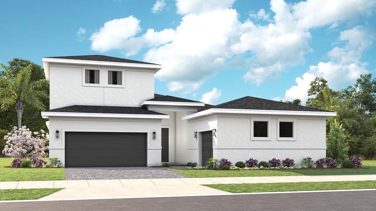 Sarah Model Home | Elevation A - Transitional Bonus