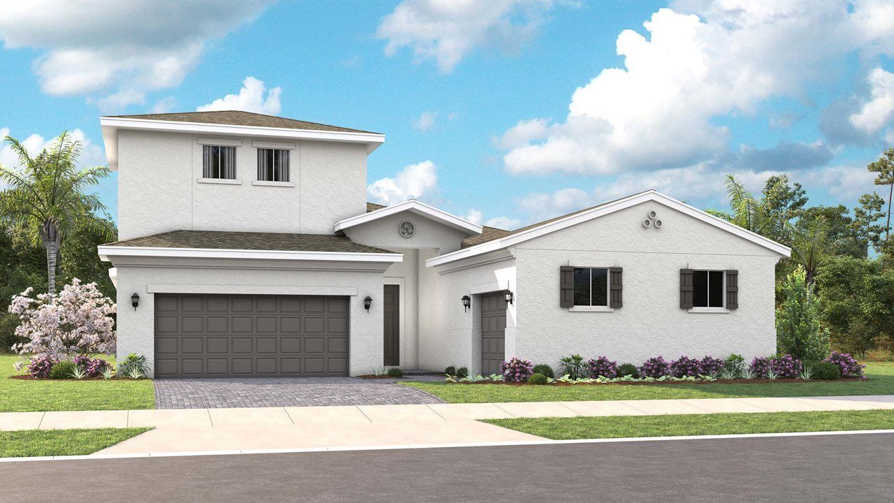 Sarah Model Home | Elevation B - Spanish Bonus