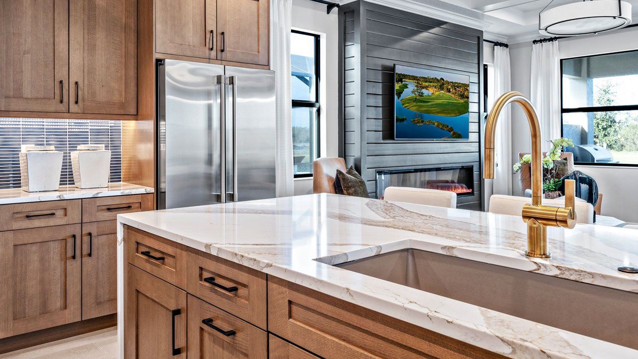 Laura Model Home | Kitchen - Model shown is from sister community