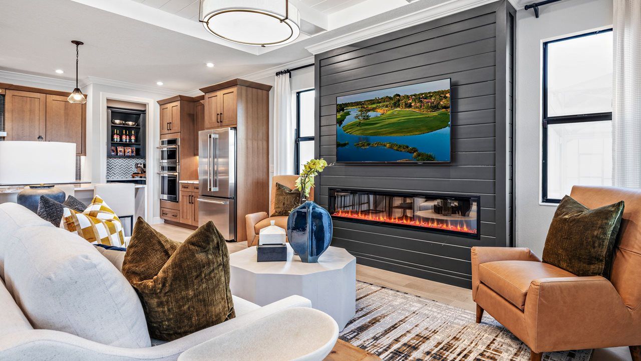 Laura Model Home | Great Room - Model shown is from sister community