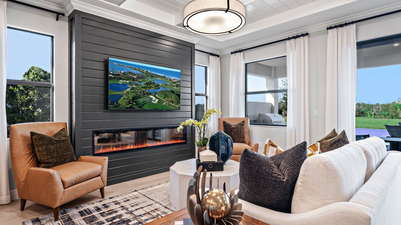 Laura Model Home | Great Room - Model shown is from sister community