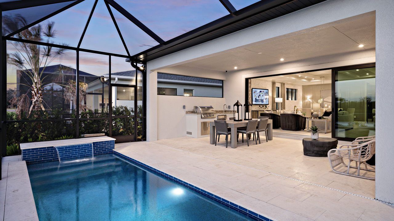 Morgan Model Home | Lanai & Pool