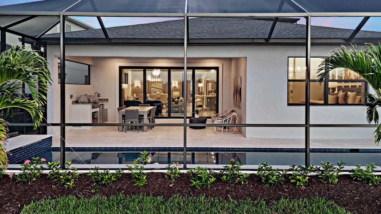Morgan Model Home | Lanai & pool