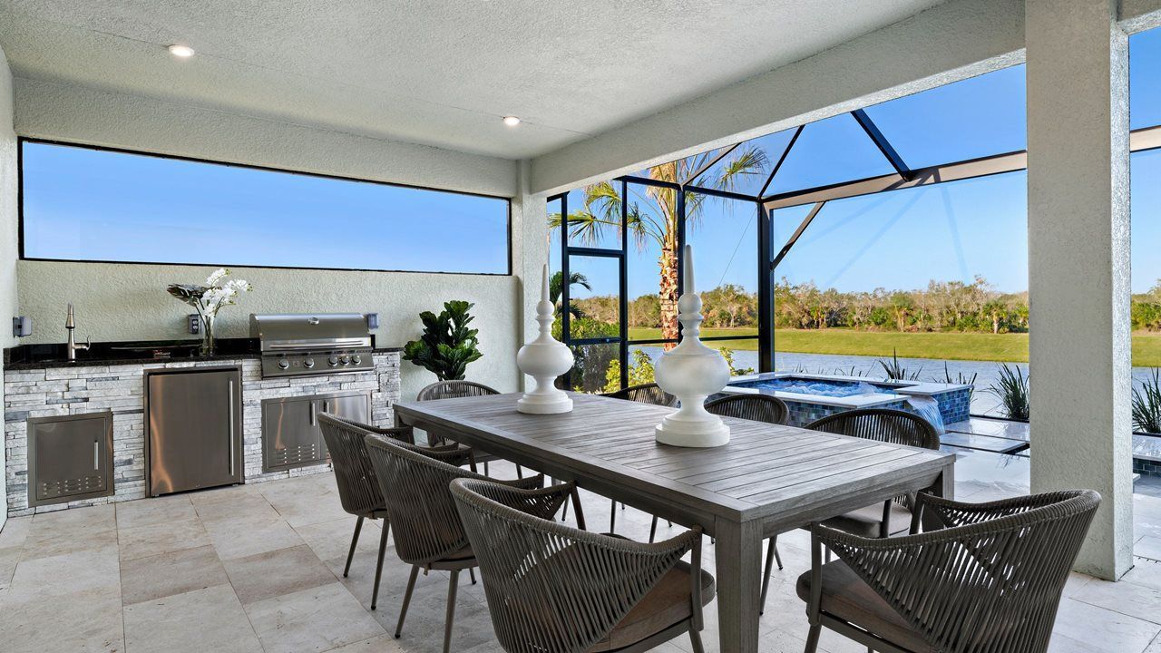 Pearl Model Home | Lanai & Summer Kitchen