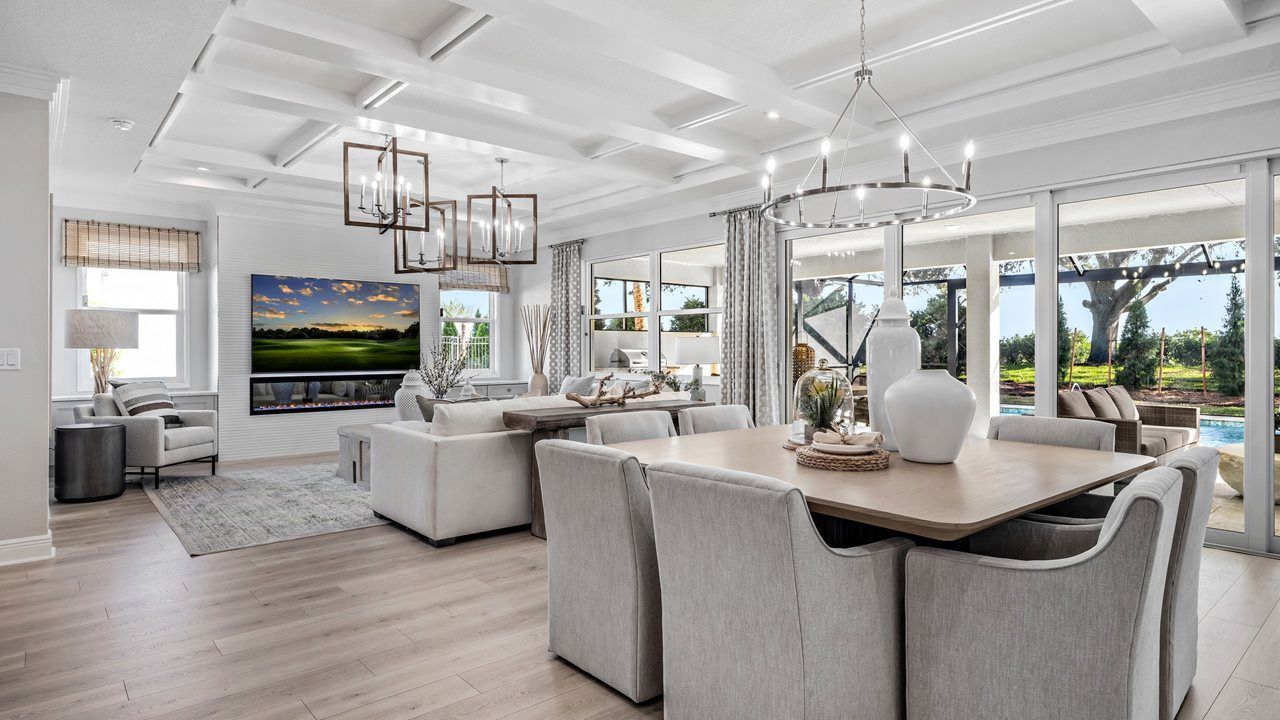 Pearl Model Home | Dining to Great Room
