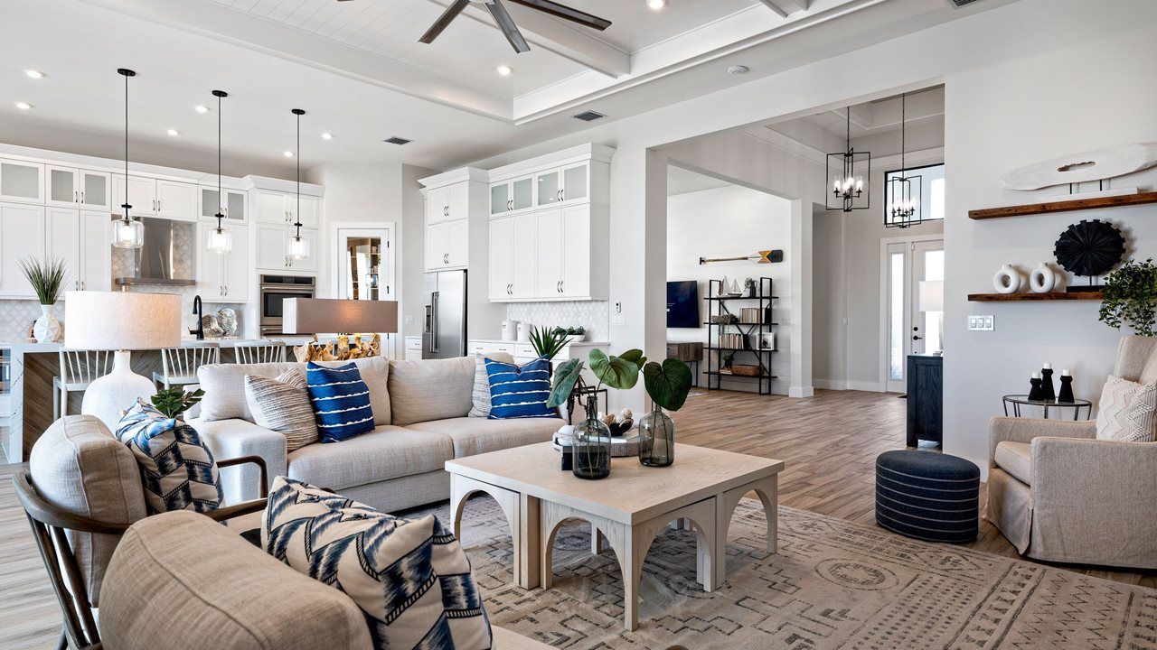 Great Room to Entry - Model Shown from sister community