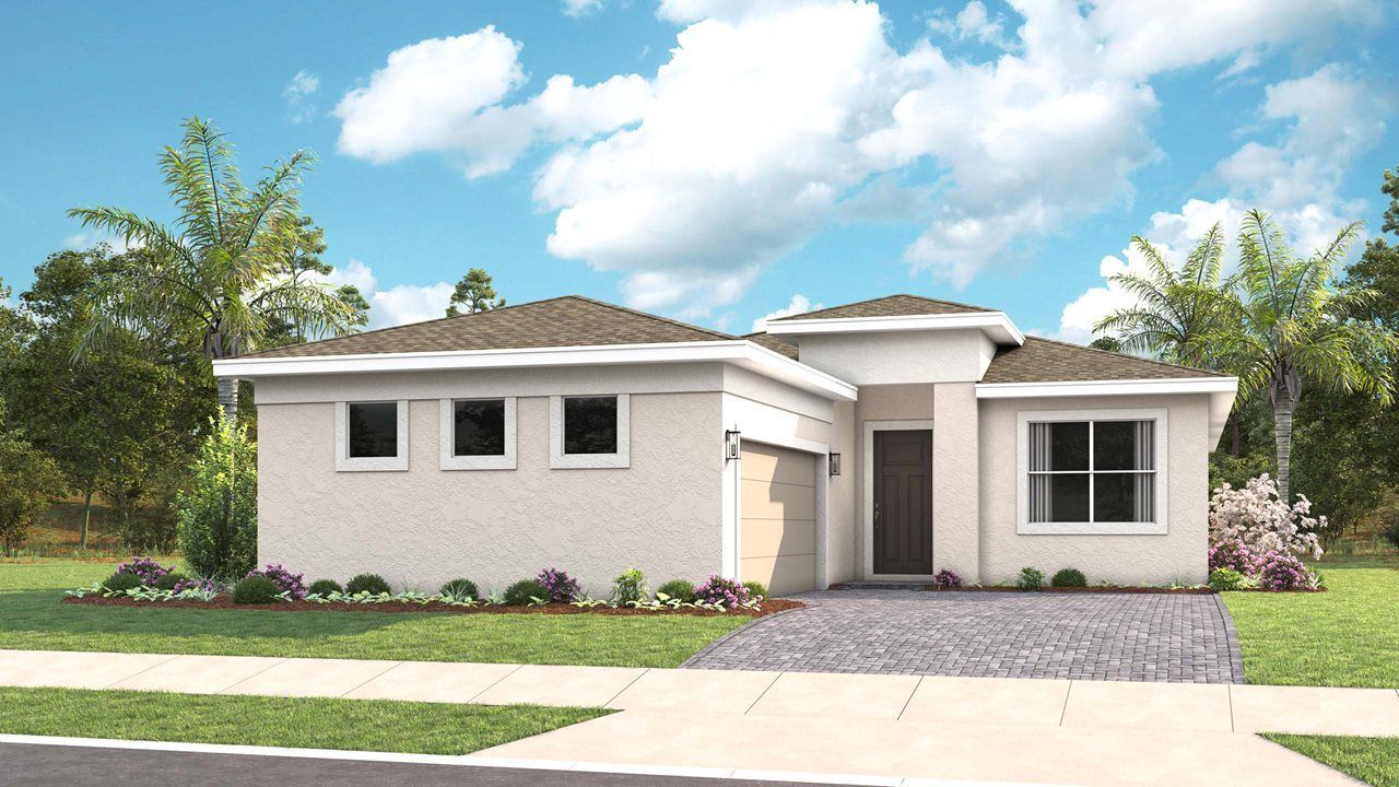 Laura Model Home | Elevation A - Transitional