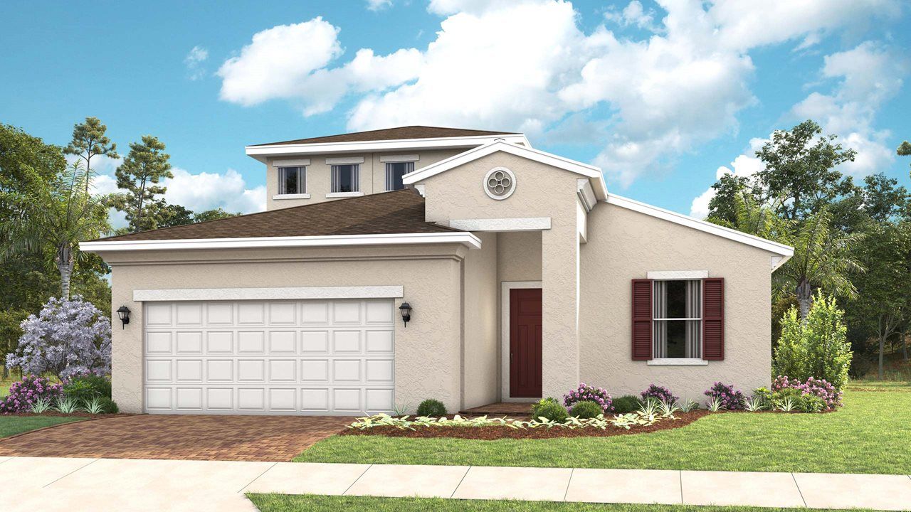 Morgan Model Home | Elevation B - Spanish Bonus