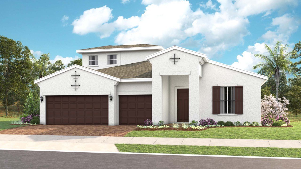 Pearl Model Home | Elevation B - Spanish Bonus