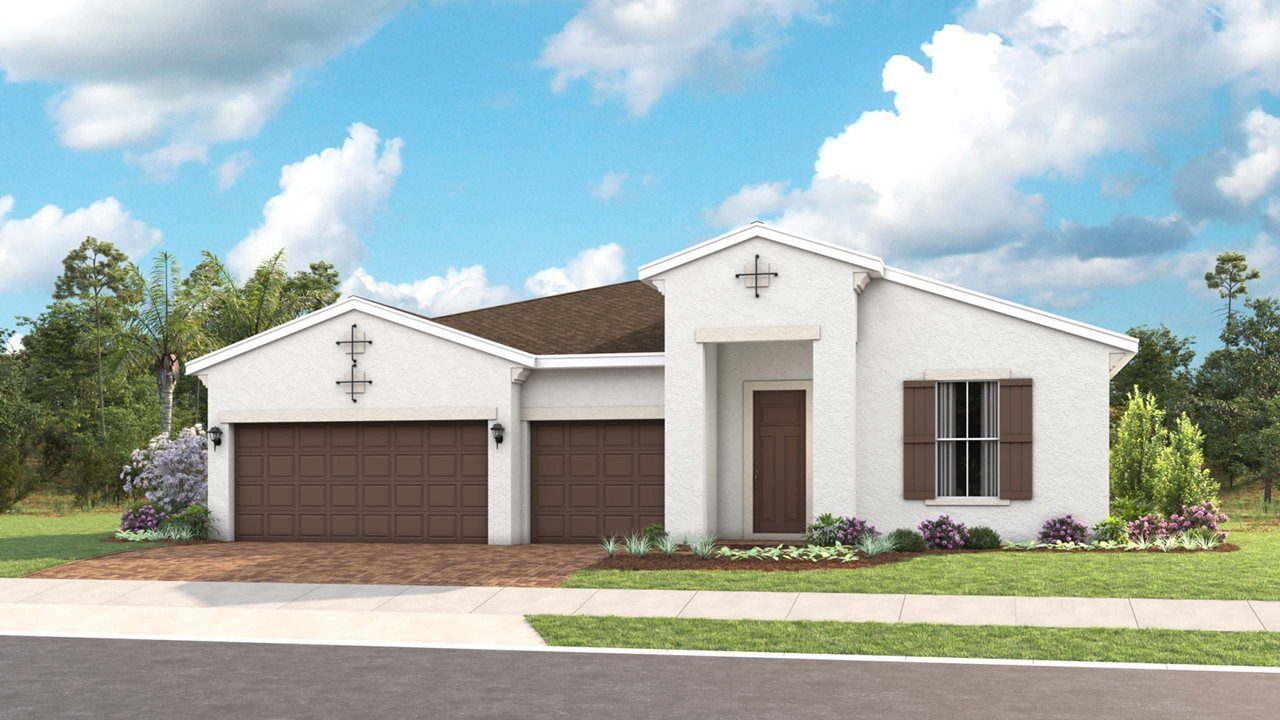 Pearl Model Home | Elevation B - Spanish