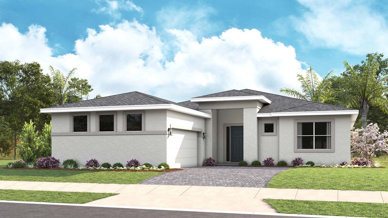 Rachel Model Home | Elevation A - Transitional
