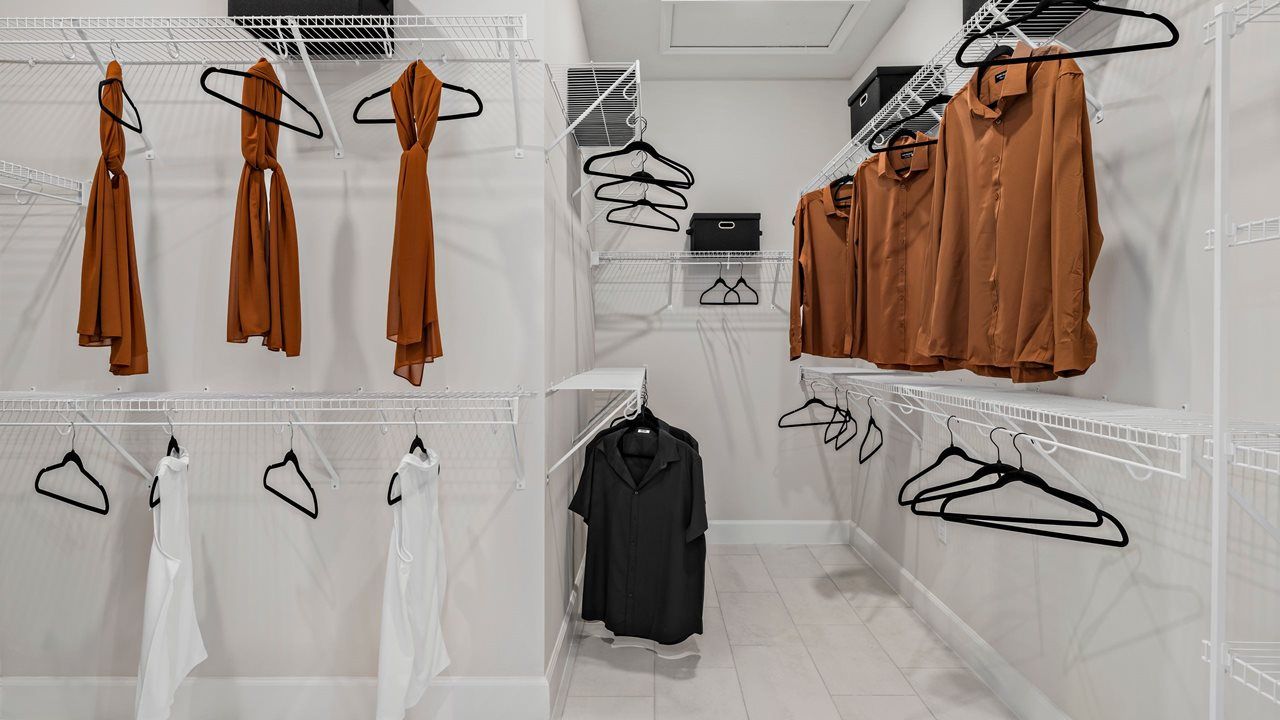Morgan Model Home - Owner's Closet