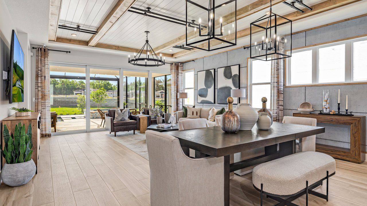 Eva Model Home | Dining to Great Room