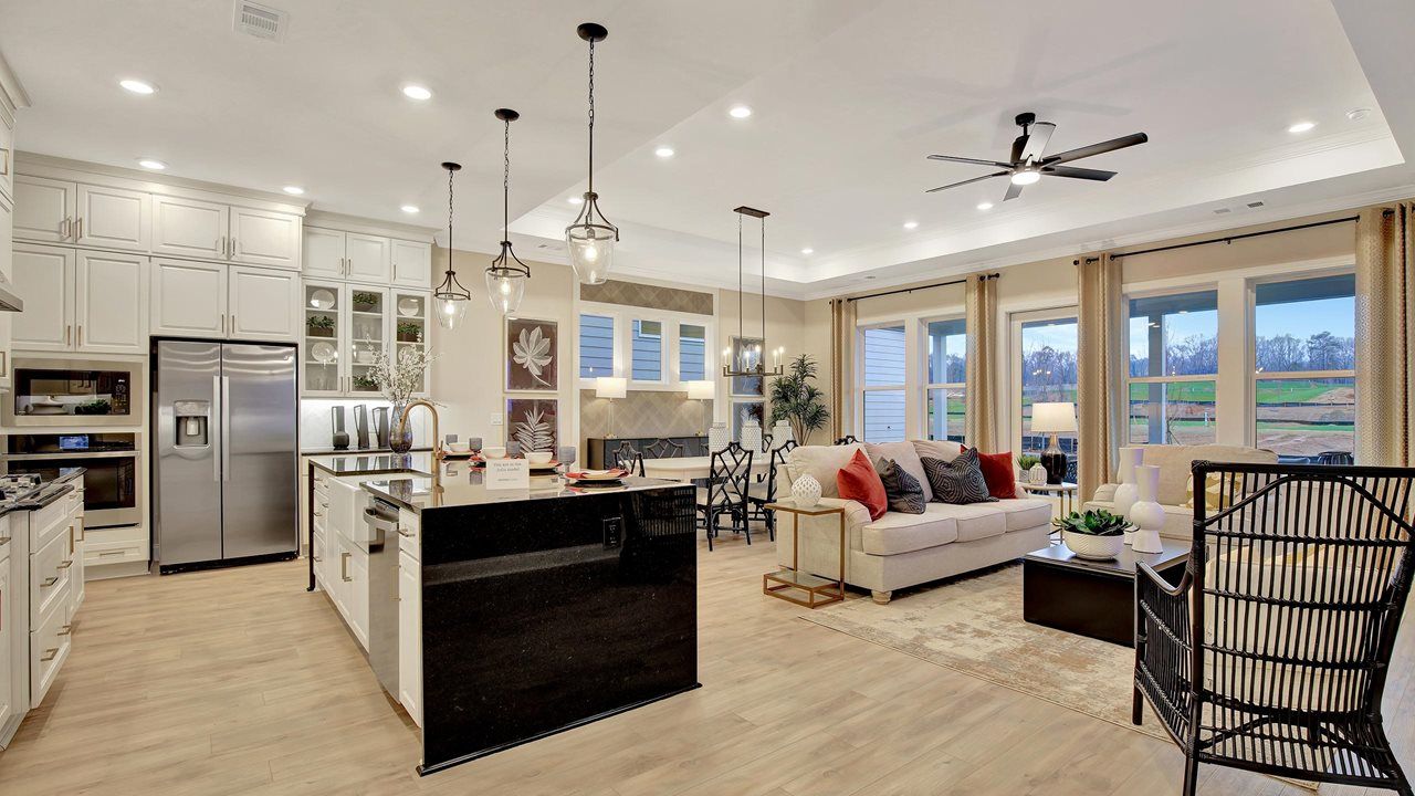 Great room | Julia Model | Salt Grass at Ward Creek