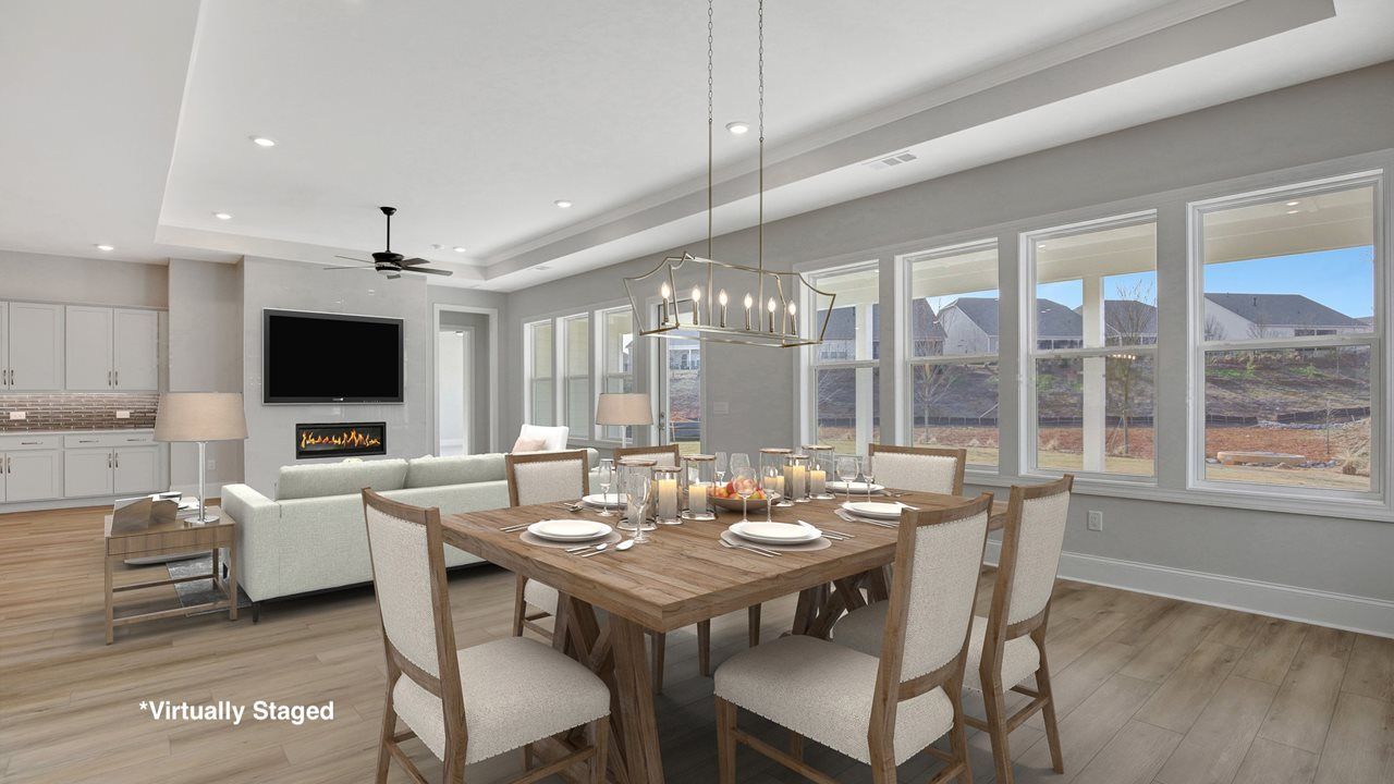 Taylor Model | staged Dining to Great Room