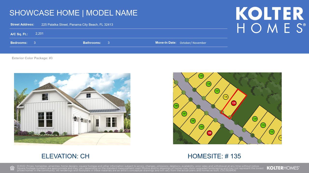 Lila - Salt Grass at Ward Creek: Panama City Beach, Florida - Kolter Homes