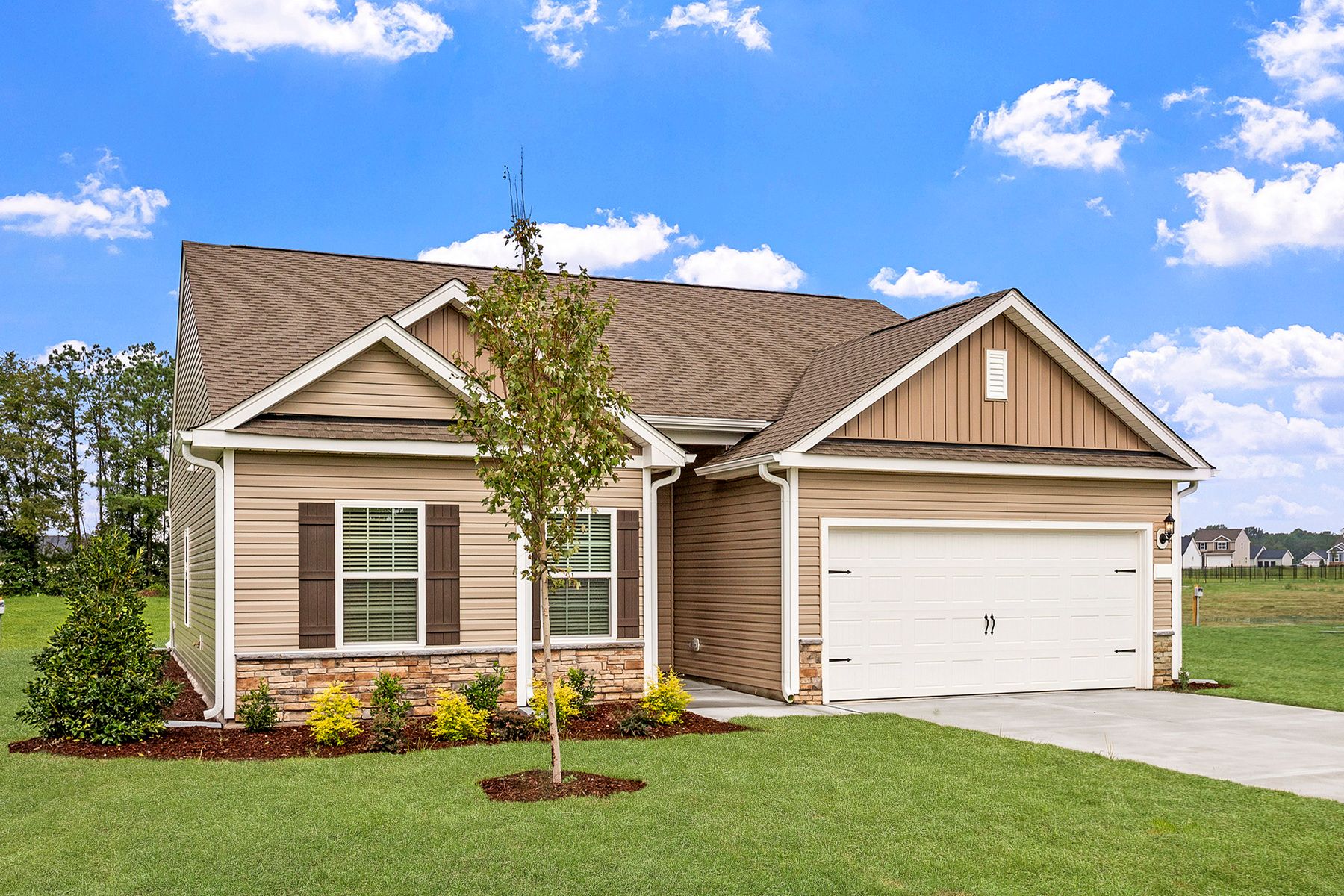 Angled view of The Alexander by LGI Homes