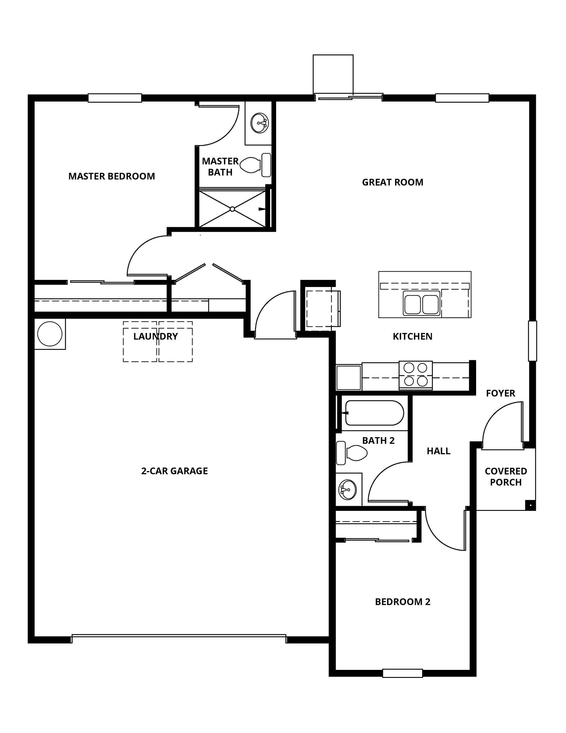 The Amador has a spacious family room and chef ready kitchen,