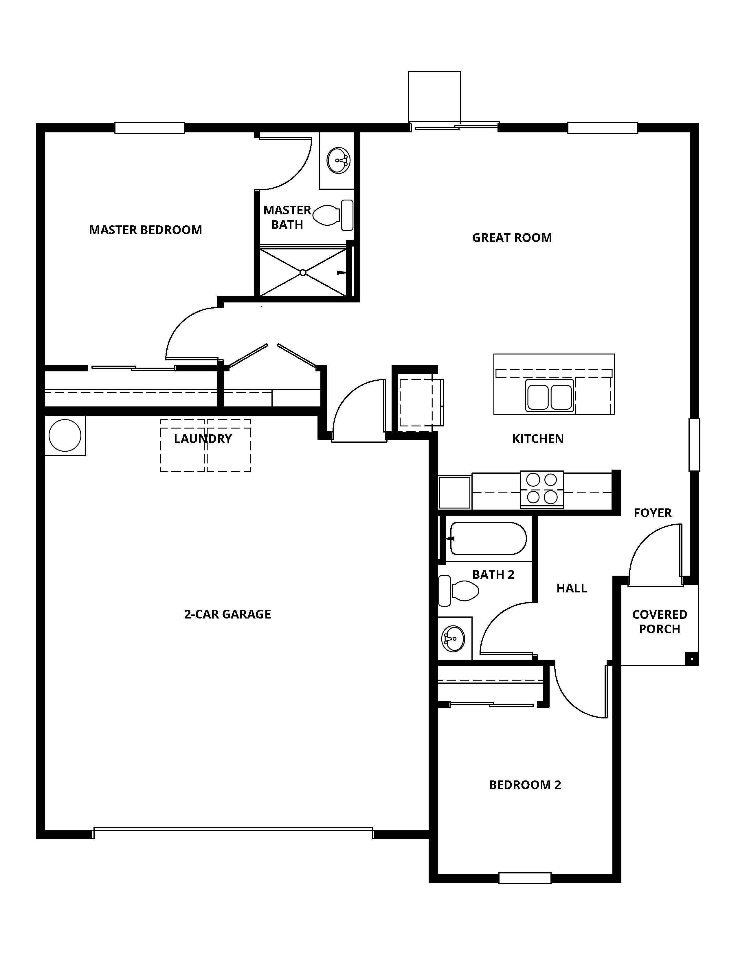 The Amador has a spacious family room and chef ready kitchen,