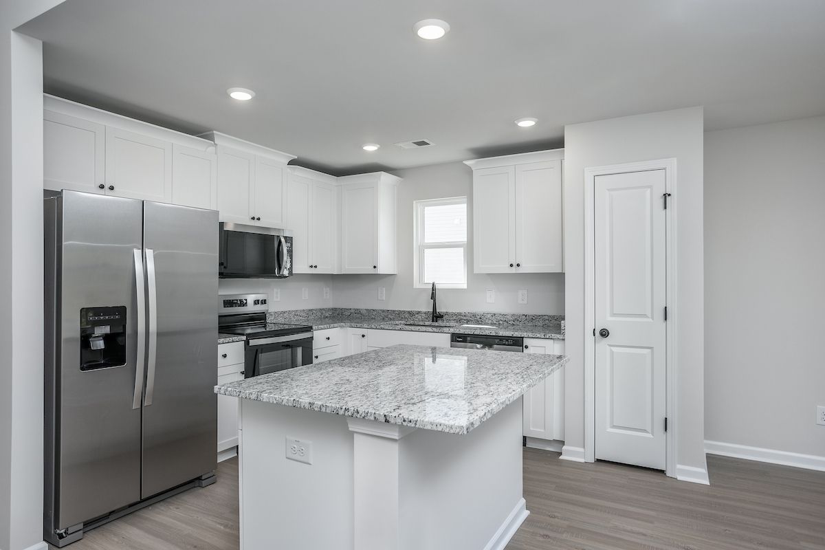 Stainless steel kitchen appliances