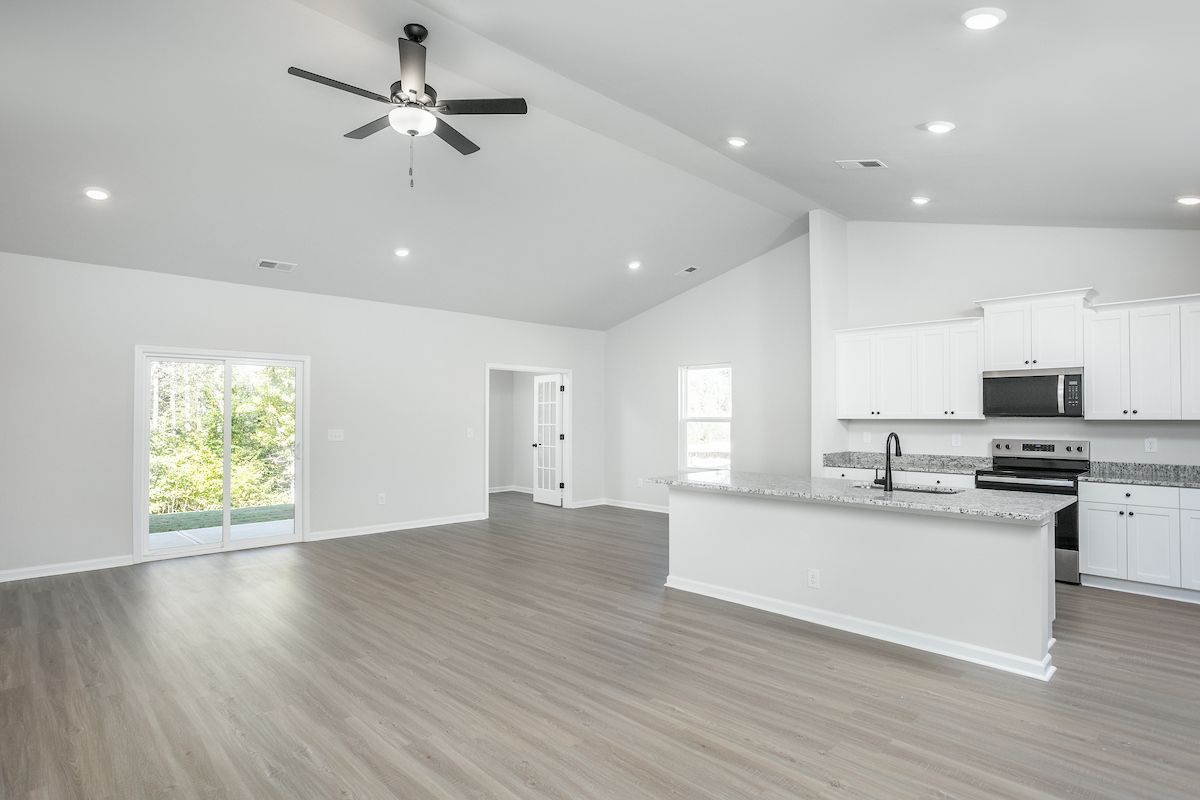 Open-concept living area