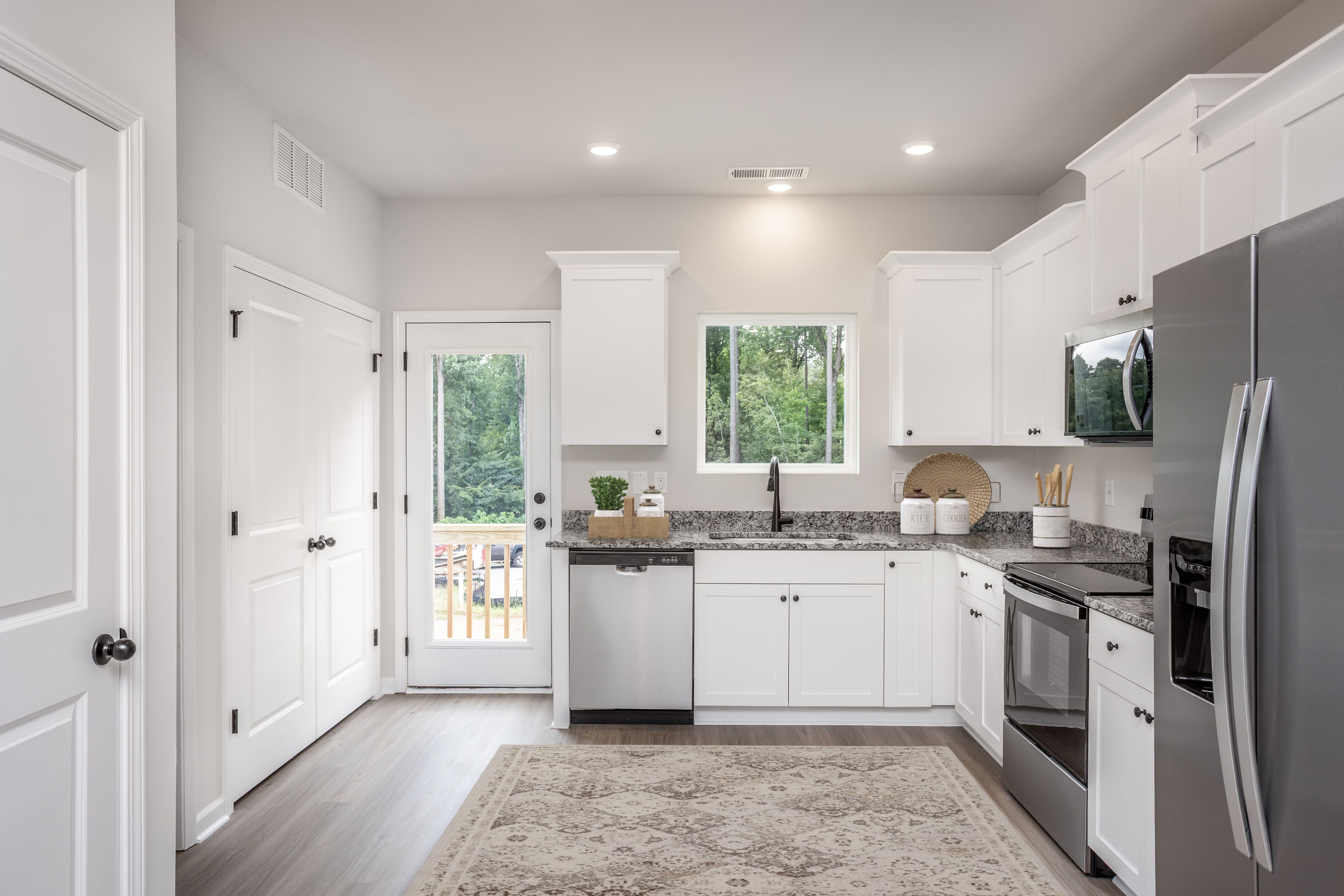 The kitchen has brand-new appliances
