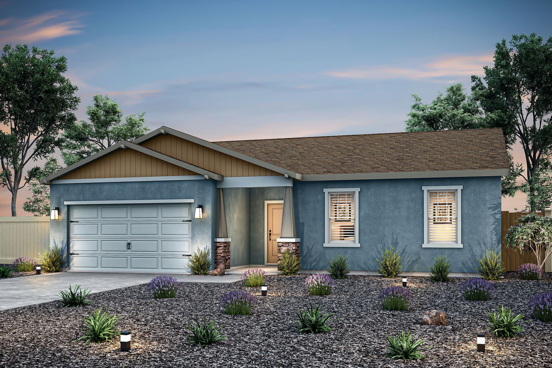 The Coronado is a beautiful single story home with stucco! 