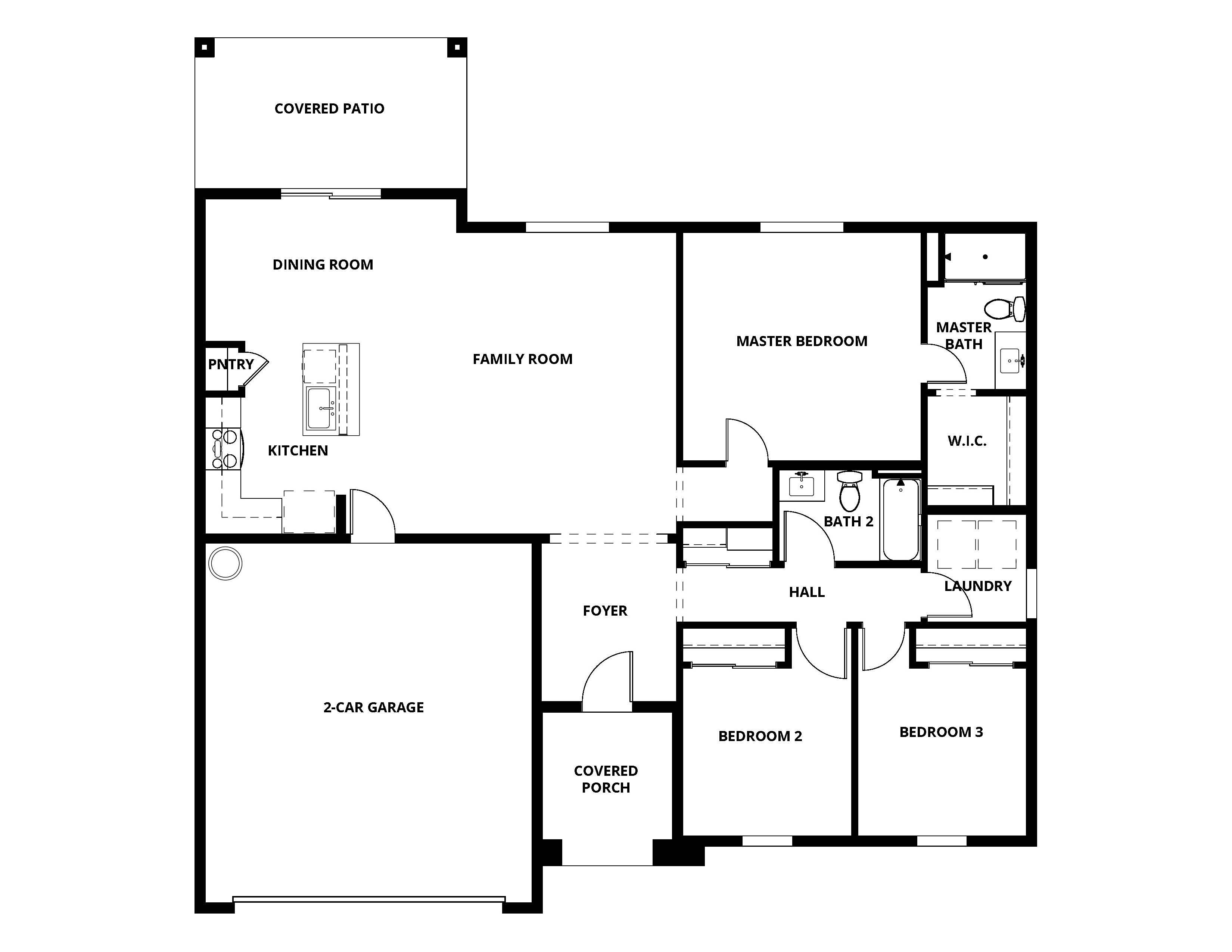The Coronado offers an incredible open layout, three bedrooms and two baths!